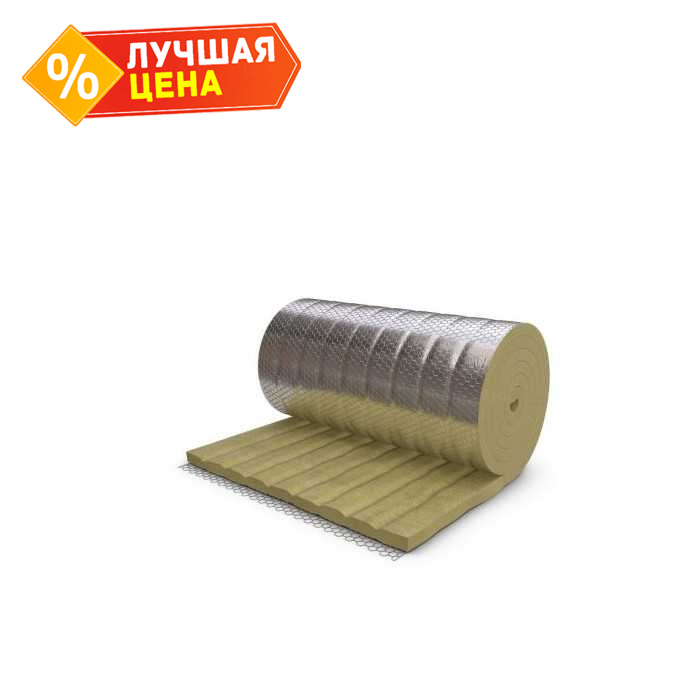 Прошивной мат Paroc Wired Mat 80 AluCoat 50х600х4500
